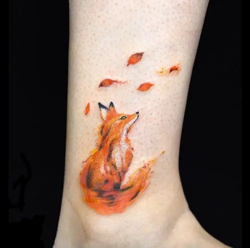 10 Simple And Best Fox Tattoo Designs For Men And Women 496_x_500_webp