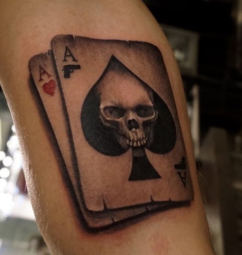 Top 9 Excellent Ace Tattoo Designs And Ideas | Styles At Life 500_x_475_jpg