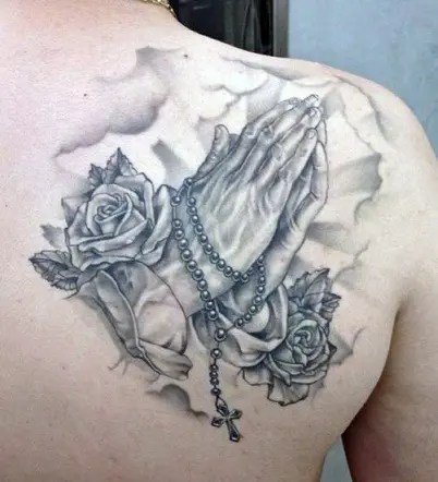 Top 9 Cool And Stylish Praying Hands Tattoo Designs 442_x_402_webp