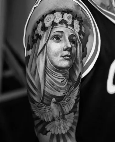 9 Religious & Spiritual Virgin Mary Tattoos 466_x_378_webp