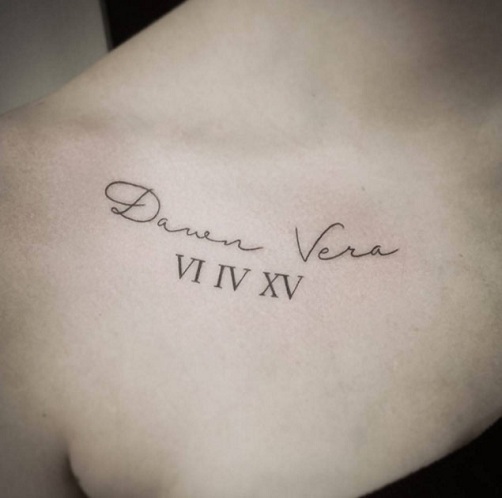 15 Best Roman Numeral Tattoo Designs, Ideas And Meanings 498_x_502_jpg