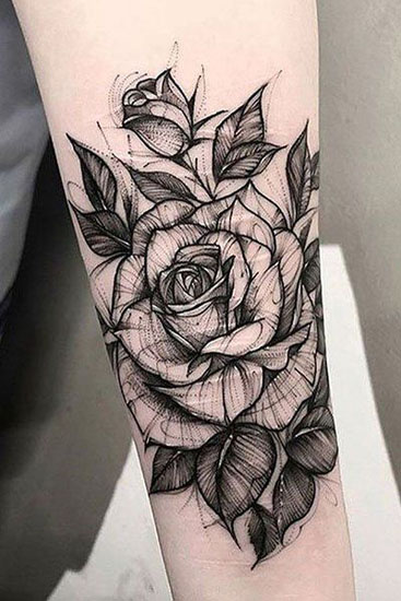 Top 25 Simple Yet, Beautiful Rose Tattoo Designs | Styles At Life 550_x_367_jpg