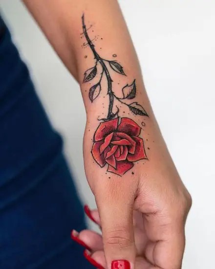 Top 25 Simple Yet, Beautiful Rose Tattoo Designs | Styles At Life
