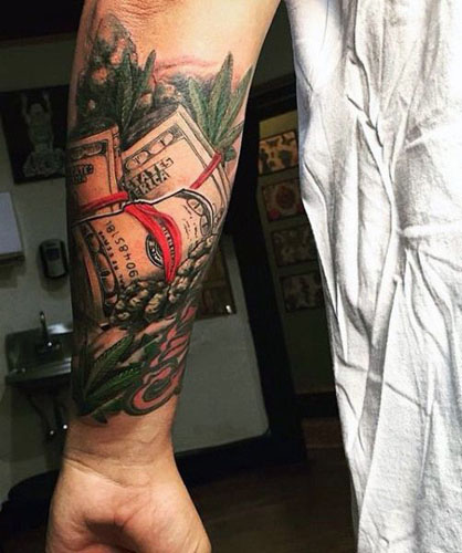 12 Latest And Beautiful Money Tattoo Designs | Styles At Life 500_x_418_jpg
