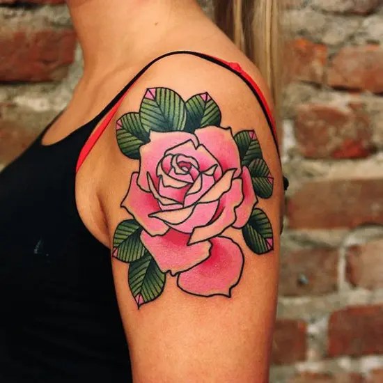 Top 9 Eye Catching Pink Tattoo Designs | Styles At Life 550_x_550_webp
