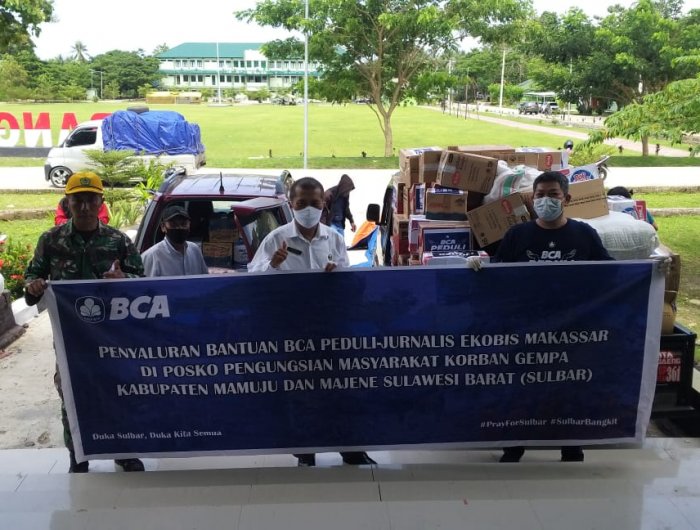 Tempuh 350 KM, Bantuan BCA Peduli-Jurnalis Ekobis Tiba di Mamuju – Fajar  Sulsel