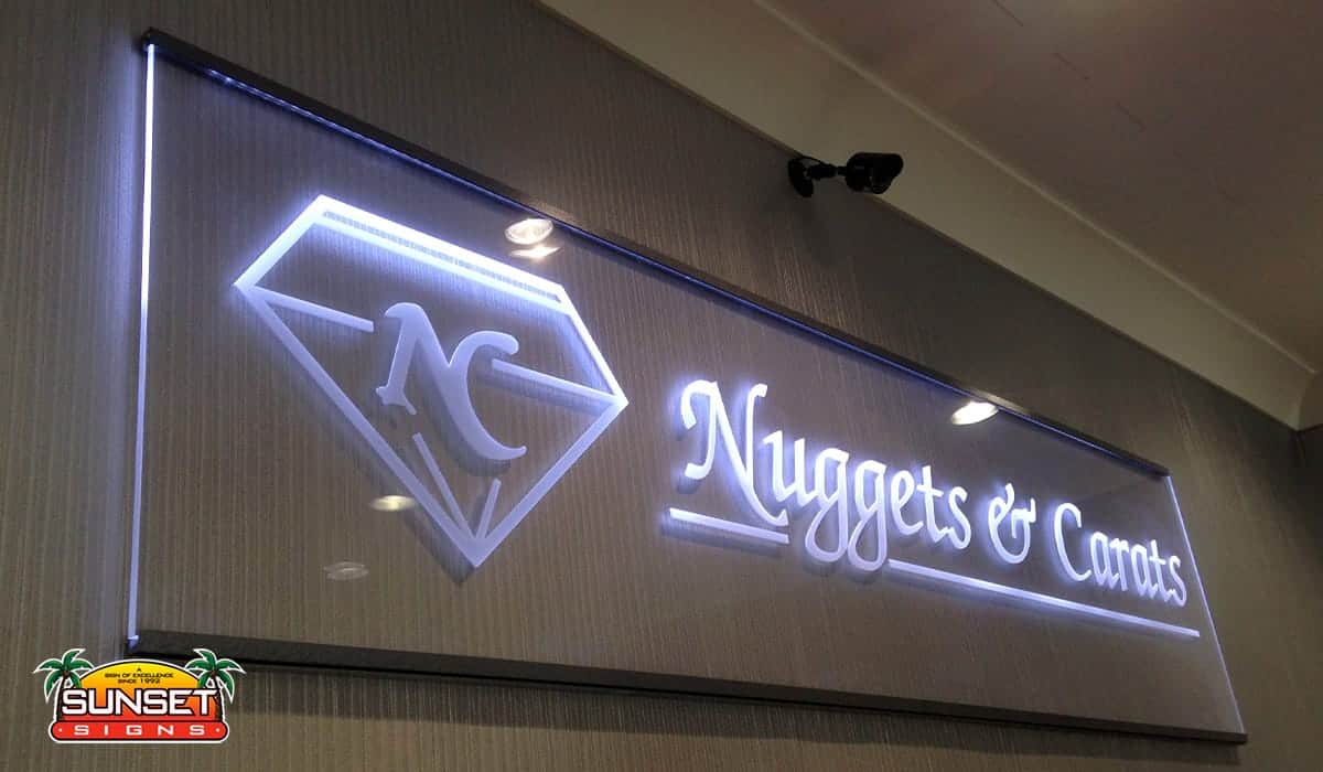 led acrylic sign