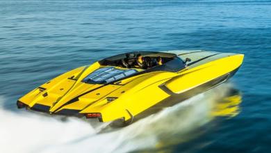 Lamborghini MTI 48 “Raging Bull’” powerboat reaches exhilarating top speed on camera