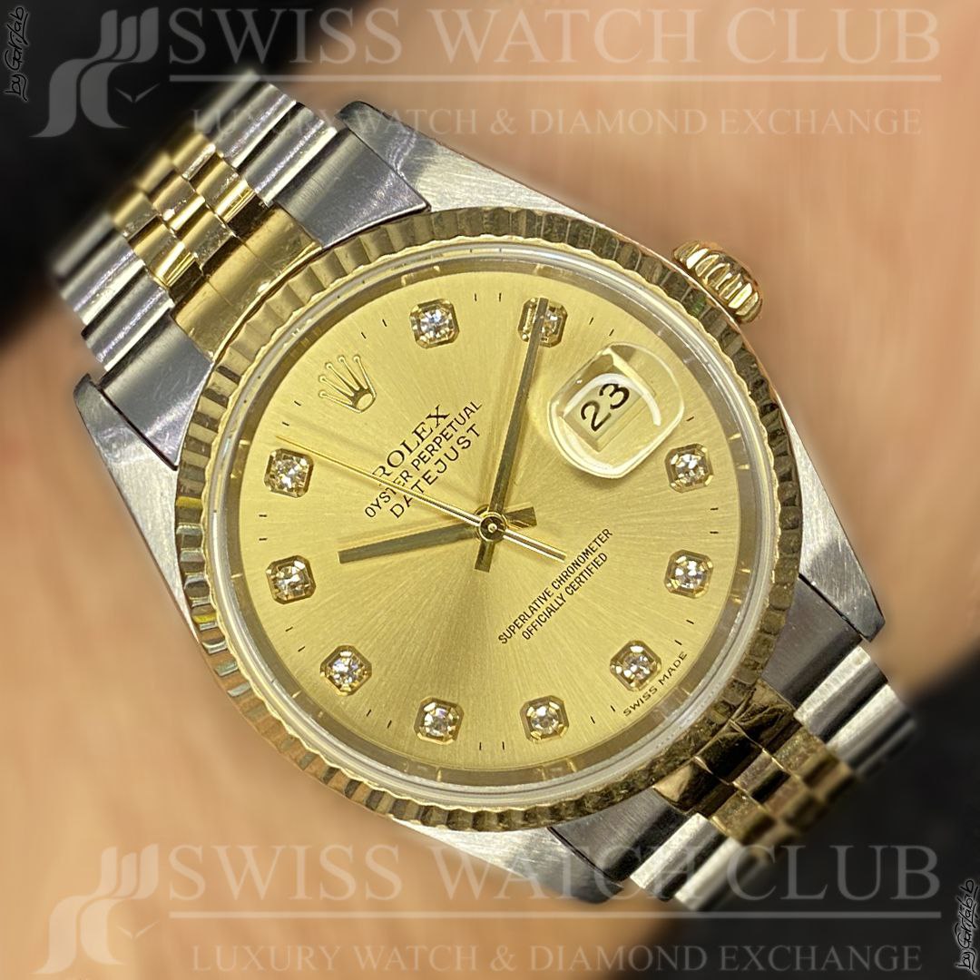Rolex Datejust 36mm 16233 Swiss Watch Club