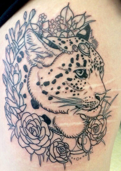 Snow Leopard Tattoo Lines By Korrok -- Fur Affinity [Dot] Net 800_x_567_jpg