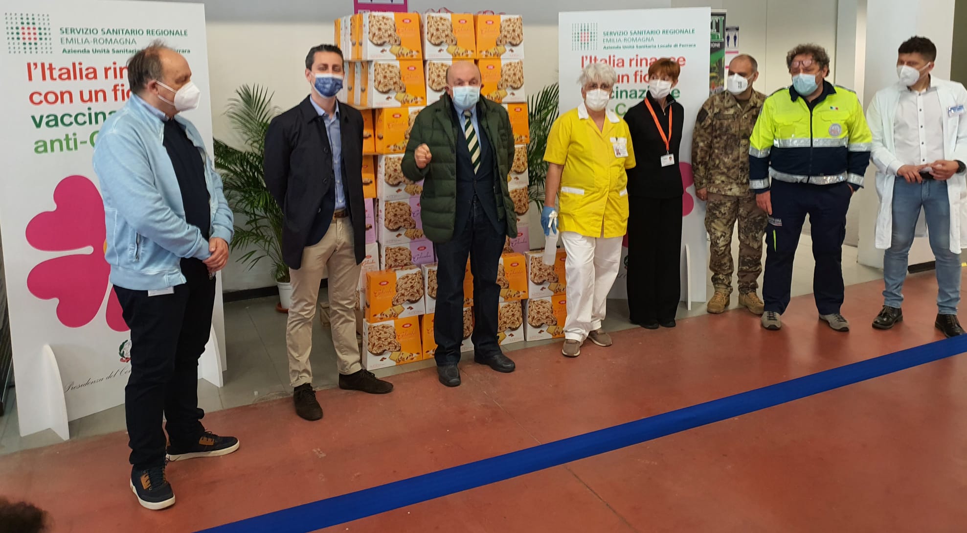 Ferrara – Usl Di Ferrara Arrivato Un Mare Di Dolcezza E Sapori Diversi Per Gli Operatori Del Vaccino: Per Loro 180 Colombe Da Parte Di Coop Alleanza 3.0 Insieme Alla Protezione Civile 1089_x_1977_jpg