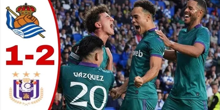 Real Sociedad Tahan Imbang 1-2 Oleh Anderlecht di UEFA Europa League