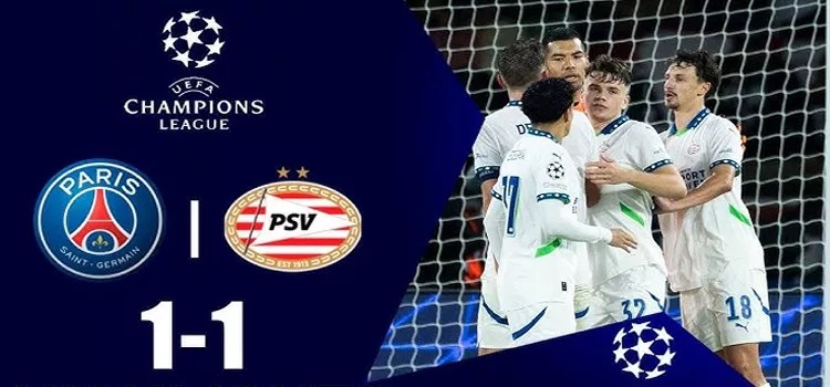 Hasil PSG vs PSV Eindhoven: Skor 1-1 di Liga Champions 2024.