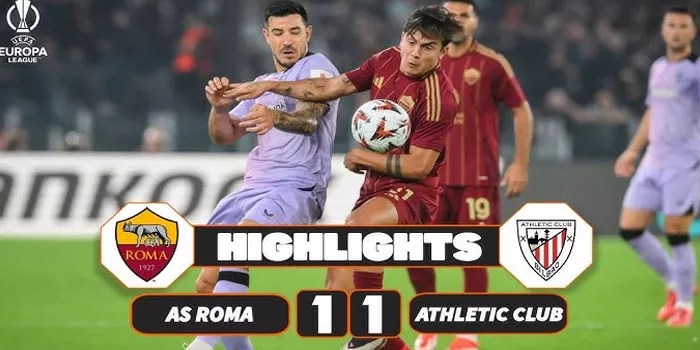 Roma Menahan Gempuran Bilbao di Kandang dengan Hasil 1-1!