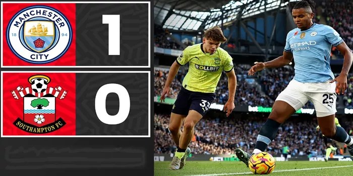 Southampton Tahan Gempuran City Hanya Mampu Menang 1-0