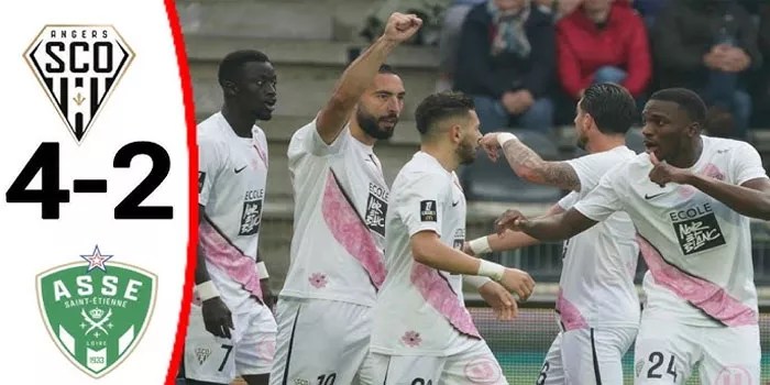 Liga Prancis – Hasil Pertandingan Angers 4-2 St Etienne, 26 Oktober 2024