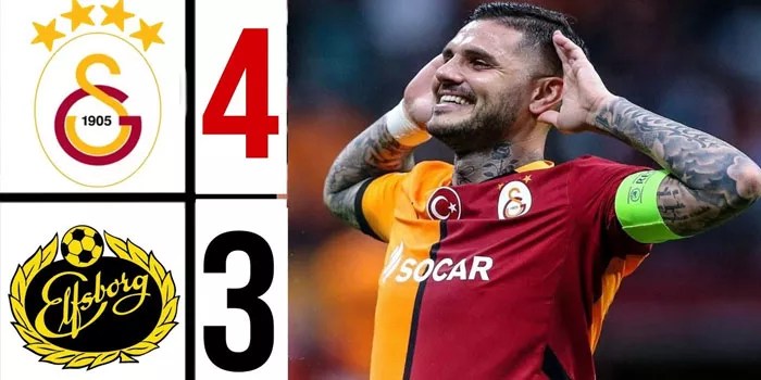 Galatasaray Raih Kemenangan Penuh Emosi Skor 4-3 Melawan IF Elfsborg!