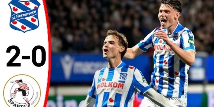 Heerenveen Raih Poin Penuh dengan Kemenangan 2-0 dari Sparta Rotterdam