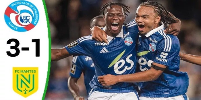Strasbourg Hancurkan Nantes 3-1, Tampil Menawan di Kandang