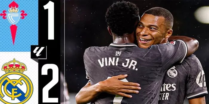 Real Madrid Pertahankan Rekor Tak Terkalahkan 2-1 Atas Celta Vigo!​