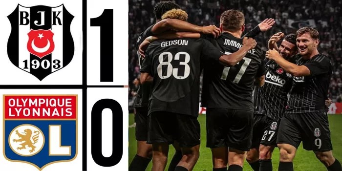 Besiktas Tampilkan Daya Juang Tinggi, Menang 1-0 Atas Lyon