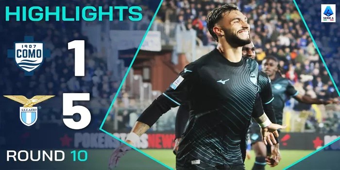 Lazio Pamerkan Kekuatan Dengan Mengobrak-Abrik Pertahanan Como Hingga Skor 5-1