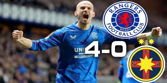 Rangers Tampilkan Permainan Memukau, Hancurkan FCSB 4-0