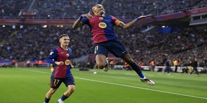 Barcelona Bersinar, Rapor Brilian Olmo dan Raphinha Saat Hancurkan Espanyol!