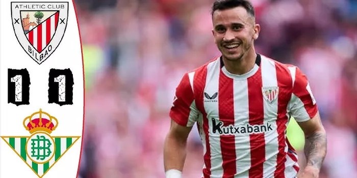 Pertandingan Seru di La Liga, Athletic Bilbao vs Real Betis Berakhir 1-1