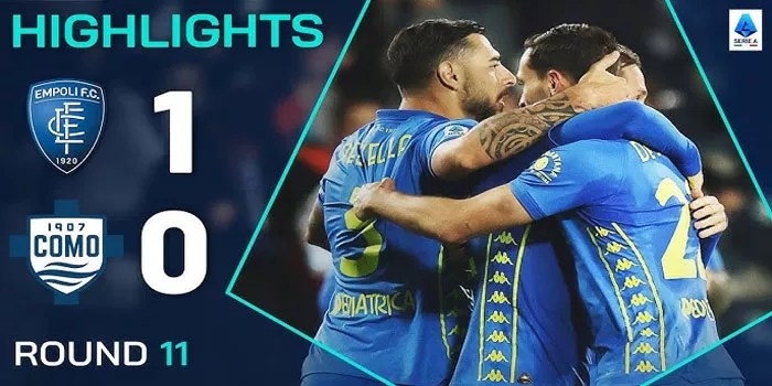 Empoli Taklukkan Como 1-0 di Laga yang Menegangkan