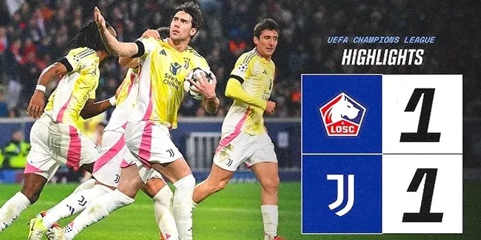 Losc Tahan Imbang Juventus 1-1, Laga Berakhir Dramatis di Eropa