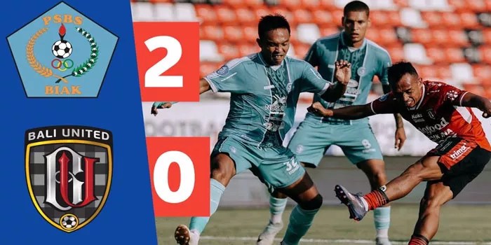 BRI Liga 1 – PSBS Biak Berhasil Mengalahkan Bali United 2-0