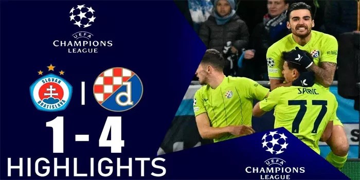 Liga Eropa – Hasil S. Bratislava 1-4 GNK Dinamo, 6 November 2024