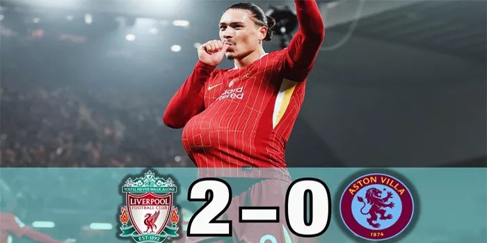 Hasil Pertandingan Liverpool 2-0 Aston Villa, 10 November 2024