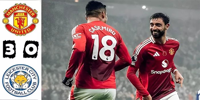 Liga Inggris – Hasil Man United 3-0 Leicester City, 10 Nov 2024