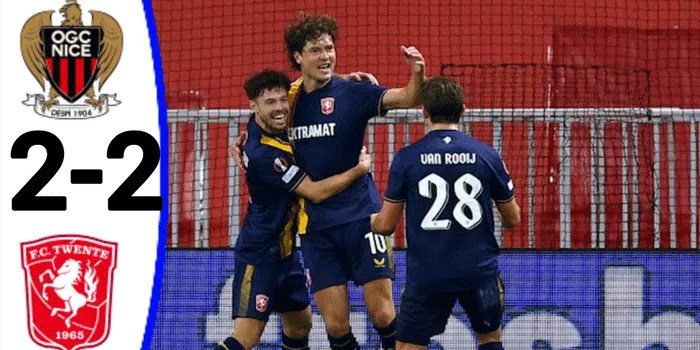 Nice vs Twente, Pertandingan Seru Namu Skor Akhir Imbang 2-2