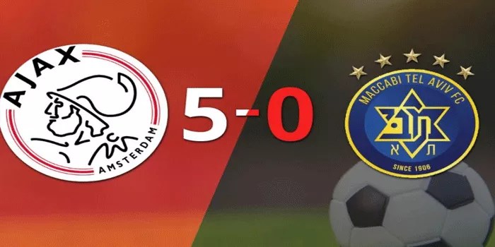 Ajax Tampil Menggila, Hancurkan Maccabi Tel Aviv 5-0 di Johan Cruijff Arena