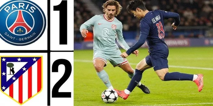 Atlético Madrid Kejutkan PSG 2-1, Raih Kemenangan Dramatis di Paris