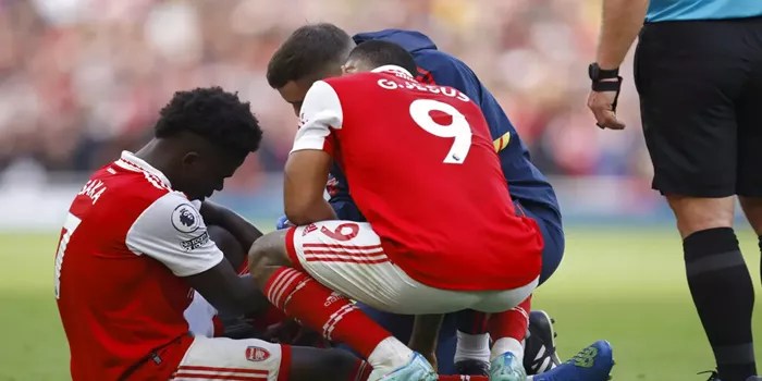 Arsenal Terpuruk, Karena Cedera Saka dan Ketidakfitan Rice!