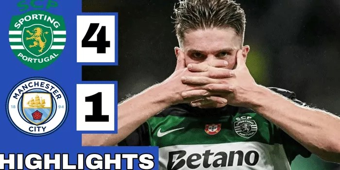 Manchester City Dicukur Sporting Lisbon 1-4