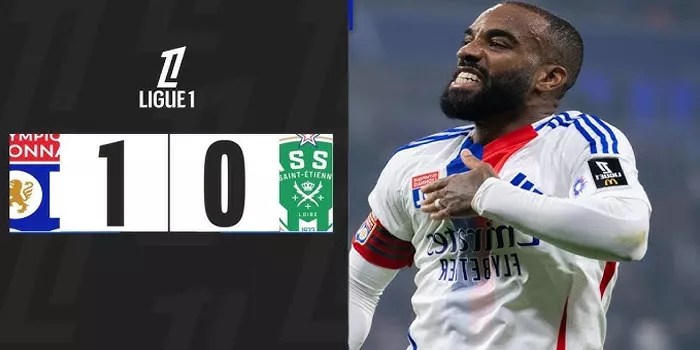 Lyon Menang Tipis Kemenangan 1-0 atas St. Etienne