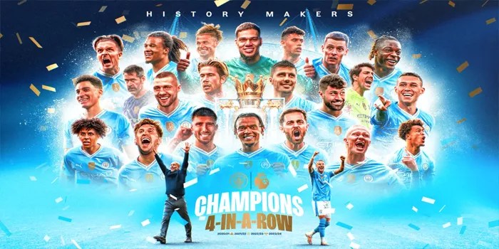 Sejarah Tak Terlupakan Man City, Raih Empat Trofi Premier League Beruntun