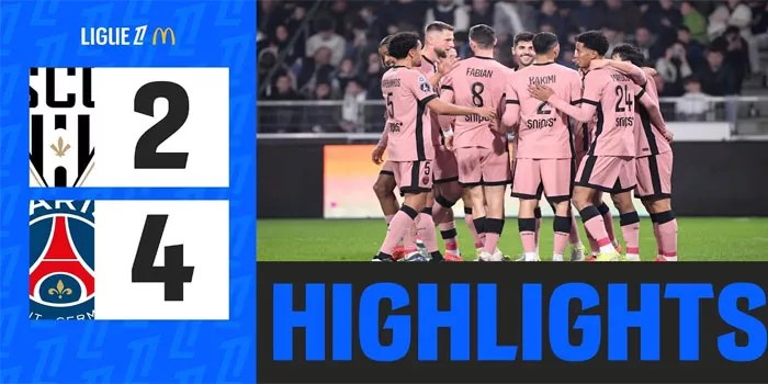 Ligue 1 – Hasil Pertandingan Angers 2-4 PSG, 10 Nov 2024