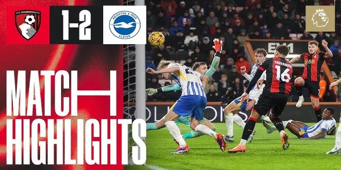 Duel Seru di Vitality Stadium Brighton Tundukkan Bournemouth