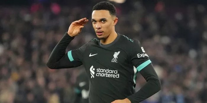 Trent Alexander-Arnold Rayakan Gol di Laga West Ham vs Liverpool!