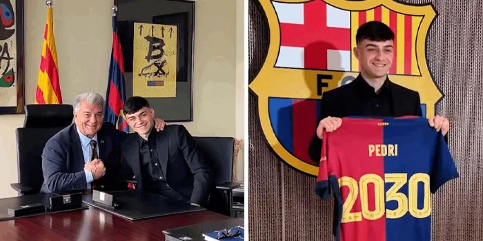 Gelandang Barcelona Pedri Teken Kontrak Baru Hingga 2030