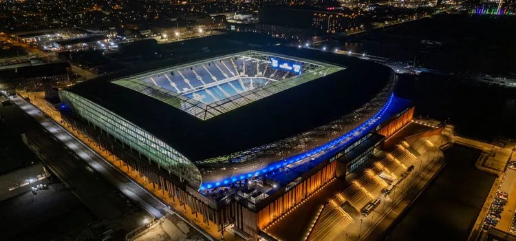 Stadion Baru Everton Senilai £800 Juta Menjadi Tuan Rumah Pertandingan Pertama