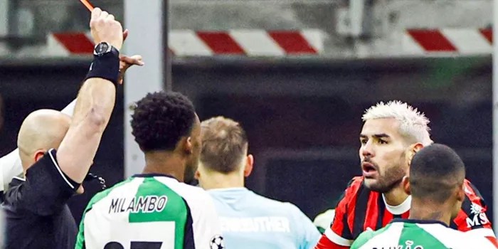 Kartu Merah Hernandez Hancurkan Mimpi AC Milan di Liga Champions