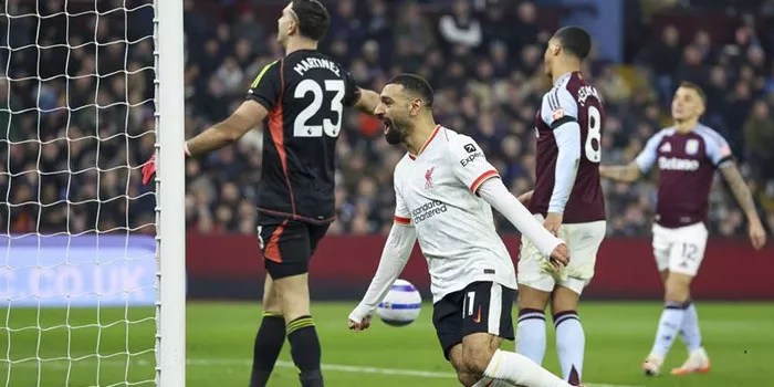Mohamed Salah Menyusul Jejak Messi Meski Liverpool Terimbangi Villa