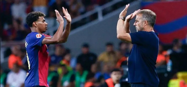 Hansi Flick Berharap Lamine Yamal Fit, untuk Hadapi Atletico Madrid